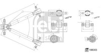 Febi Bilstein Lenker, RadaufhäNgung 188303 FüR Chery Chrysler