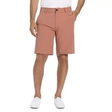 NWT Hurley Trek Hybrid Shorts Men  s 28x10 Coral Orange Stretch Water Repellent