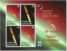 Antigua 2008 - Space Explorer - Sheet of 4 Stamps - Scott #3016 - MNH