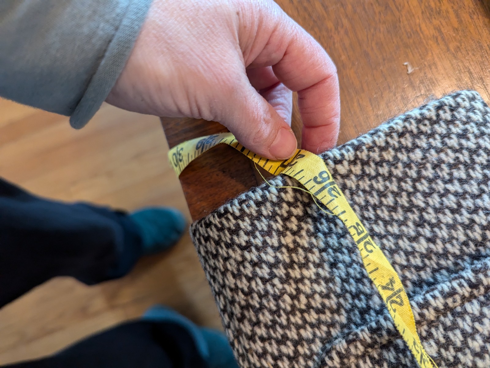 Yves Saint Laurent Vintage Belted Tweed Overcoat  thumbnail 6