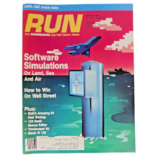 RUN Magazine February 1988 Commodore 64 128 Software Computers Programs Vintage