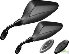 2 SPECCHIETTI YAMAHA TMAX 2005 SOFT CARBON CUPOLINO CARENA SPECCHI OMOLOGATI