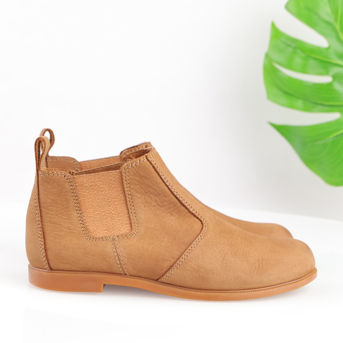 Kodiak Womens Low Rider Chelsea Boots Size 8 Tan Leather Pull On