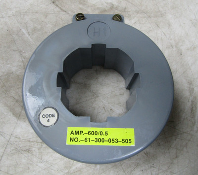  SIEMENS 600/0.5 AMP CURRENT TRANSFORMER 61-300-053-505