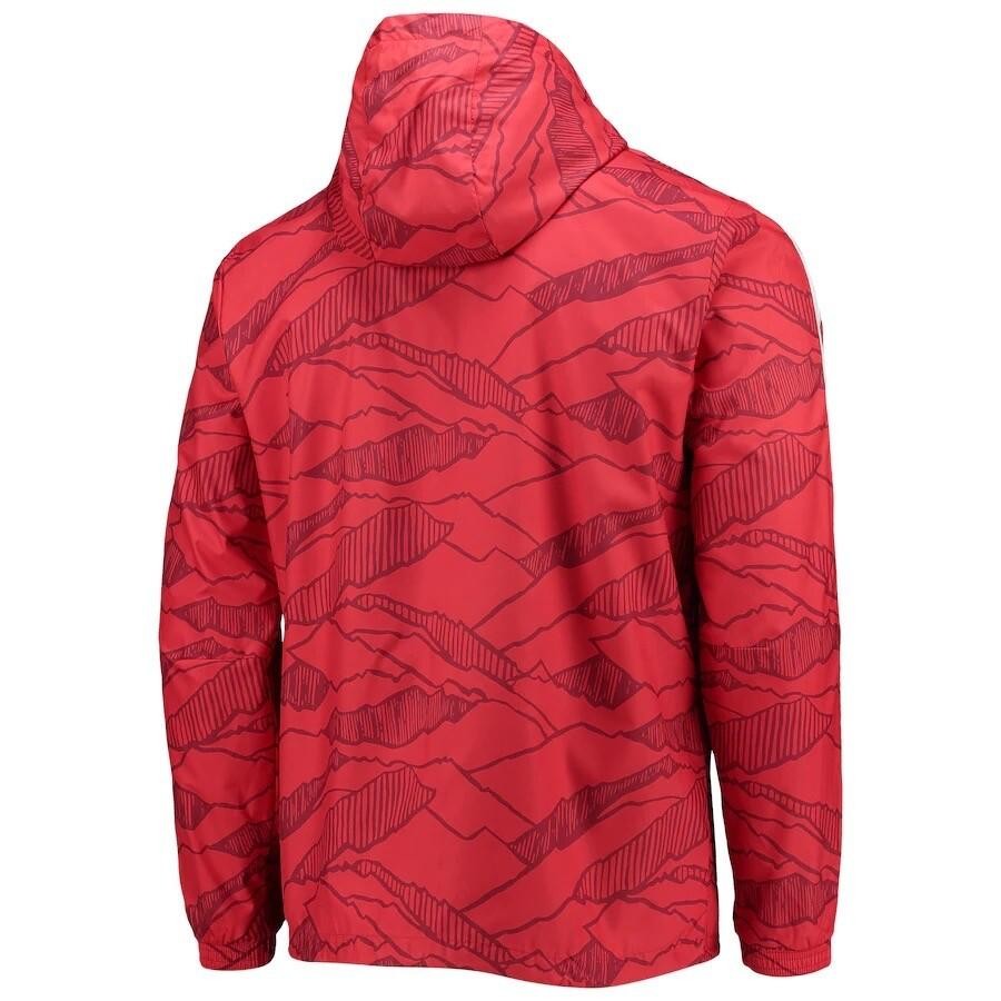 Adidas Men's Bayern Munich Soccer Full Zip Windbreaker Hoodie