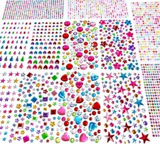 3228pcs Gems Stickers, Self Adhesive Rhinestone Jewel Stickers, Acrylic Gems ...