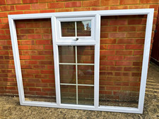 uPVC Casement Window White Double-Glazed Clear Glass Colonial Grid 176 x 131.5cm