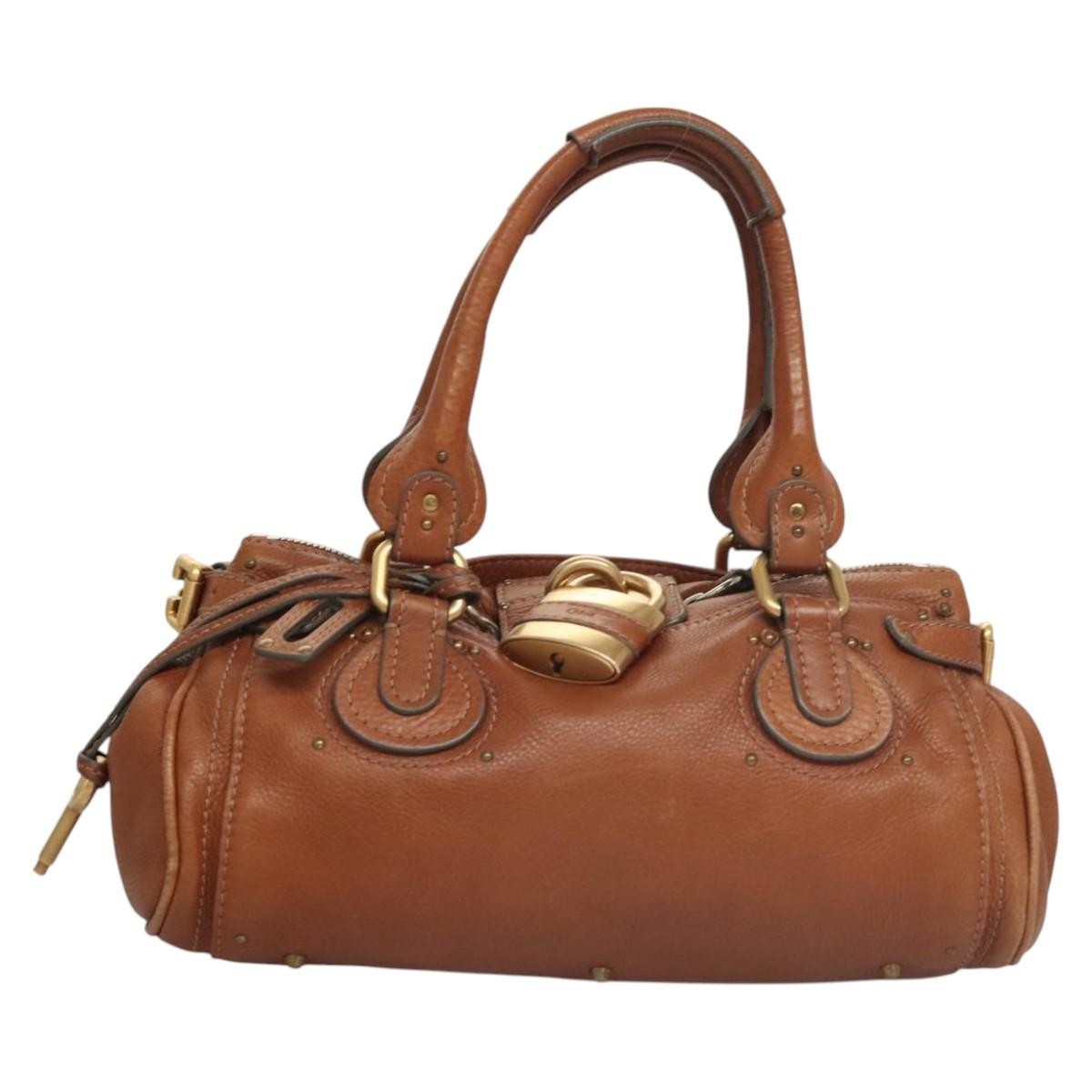 Chloé Paddington Authentic Brown Leather Tote Bag