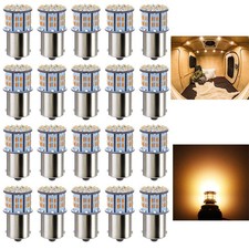 BA15S LED Bulbs Warm White 20-Pack Super Bright 3014 SMD for RV Boat Trailer