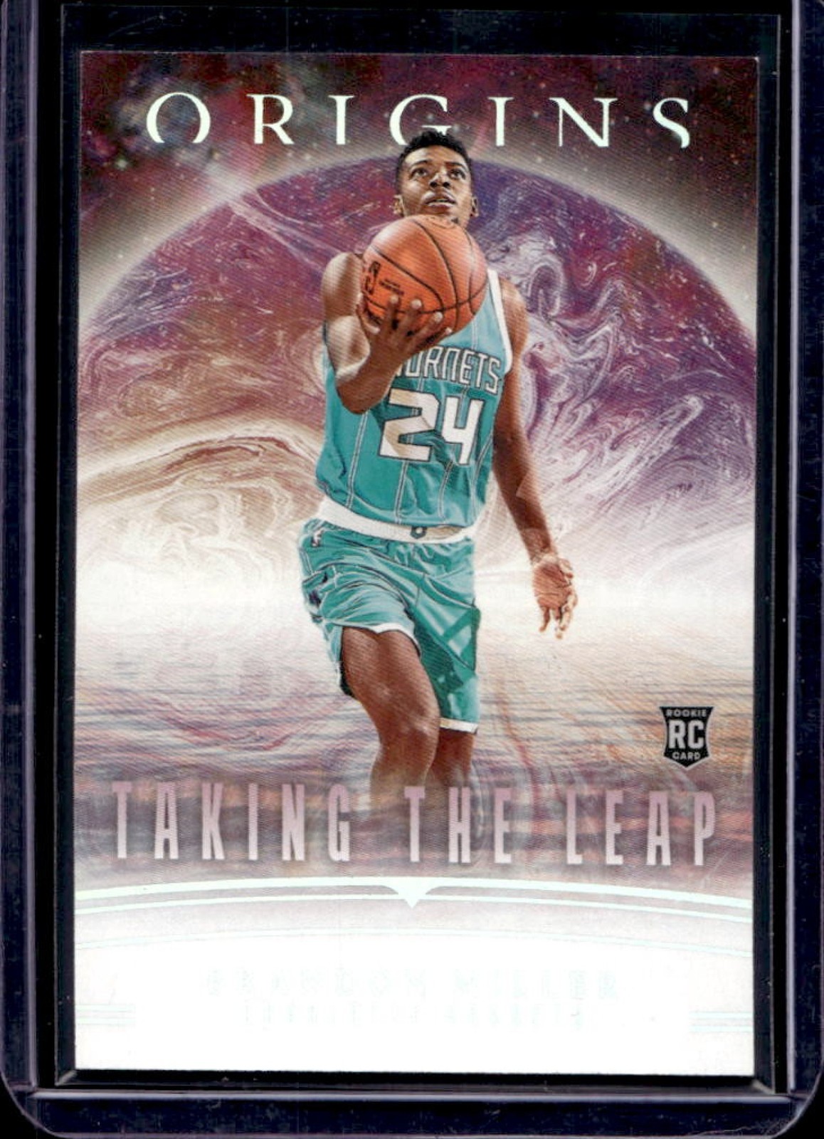 2023-24 Origins Brandon Miller Taking the Leap RC Rookie #23 Hornets
