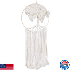 Solid Oak Macrame Wall Hanging Tree