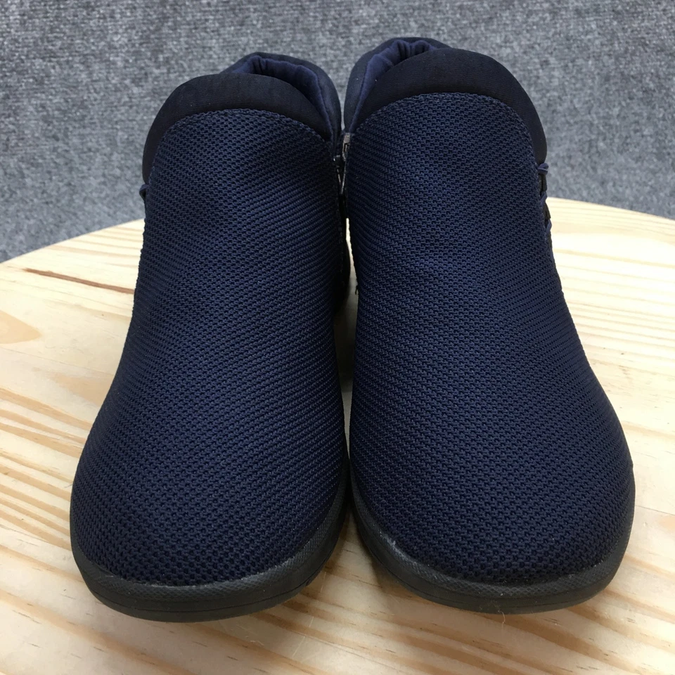 Clarks Botines Mujer 10W Azul Adella Pino Punta Redonda Sin Cordones Informales Cómodos Foto 4 de 4