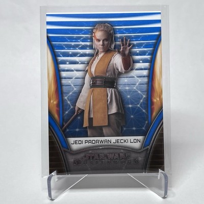 2025 Topps Star Wars Masterwork Blue Jedi Padawan Jecki Lon Acolyte 72