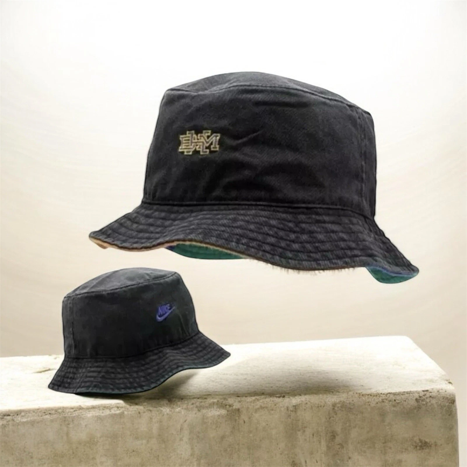 Nike BHM Black History Month Bucket Hat Vintage Black CW1310-010 Men's Sz XS/S