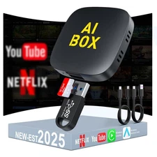 3 in 1 Wireless Carplay& Android Auto Adapter, Converts Wired to Wireless Car...