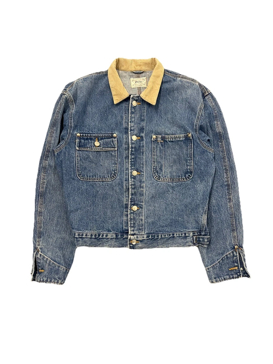 vintage polo ralph lauren denim jacket products for sale | eBay