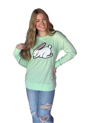 August Bleu  Easter Praying Bunny  Ice Mint  Long Sleeve Tee