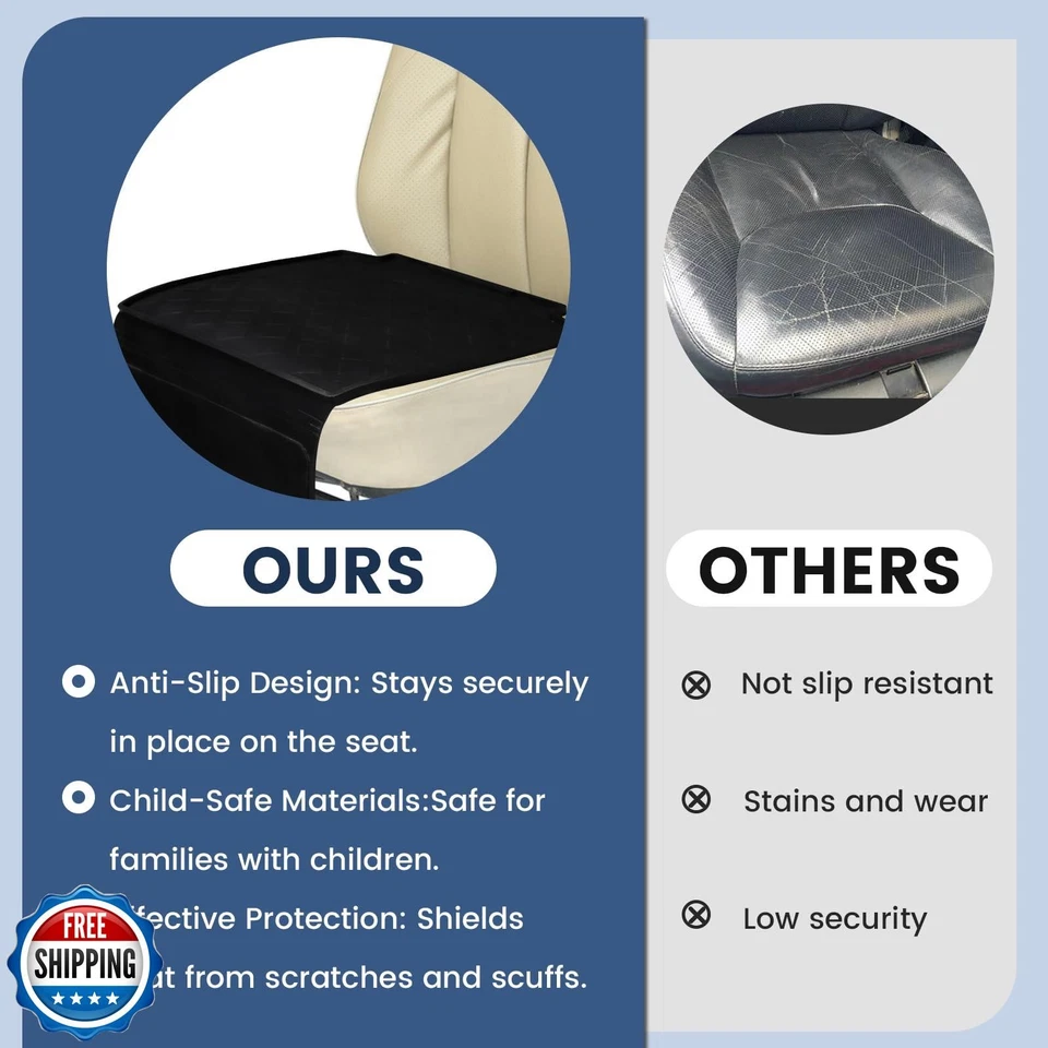 Protector de asiento de coche para niños, con diseño compatible con pestillo con impermeable Foto 4 de 4