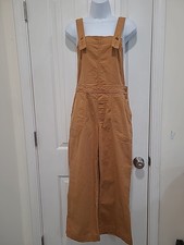 Patagonia Cropped Overalls Women's Sz 2 Wide Leg Pants Bib Pocket Workwear