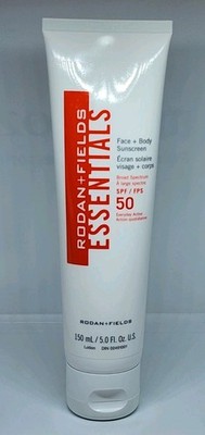 Rodan + Fields Essentials Face + Body Sunscreen SPF 50 New 5 oz Exp. 04/2027