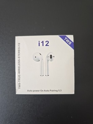 True Wireless Stereo TWS I12 Wireless Bluetooth Earbuds w/Charging Case New 5.3