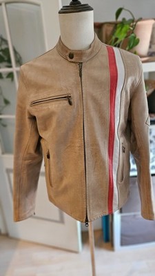 Belstaff Racing Leather Film Jacket Cyclops X-Men James Marsden,Brad Pitt Size L