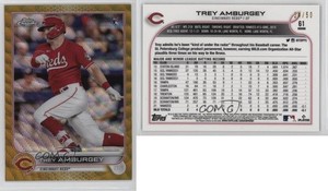 2022 Topps Chrome Gold Wave Refractor /50 Trey Amburgey #61 Rookie RC