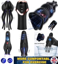 2in1 Men Masturbator Automatic Handsfree Sucking Vibrating Stroker Male Sex Toys