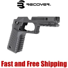 Recover Tactical CC3H Polymer Grip and Rail Adapter/System for 1911 - Black