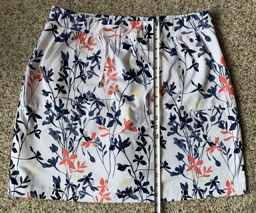 Christopher & Banks Women’s Size L Skort Floral Print Pockets Stretch Drawstring - Picture 5 of 6