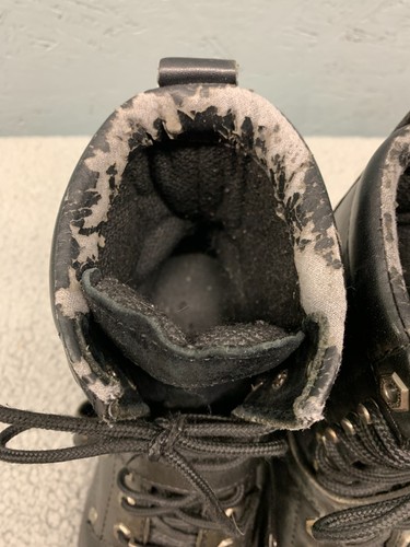 Harley-Davidson Herren Leder Motorradstiefel Schwarz Größe 10 Schnürschnalle - Bild 7 von 16