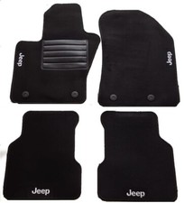 Tappetini auto in moquette su misura 4 Loghi 4 fix per COMPASS 2017>