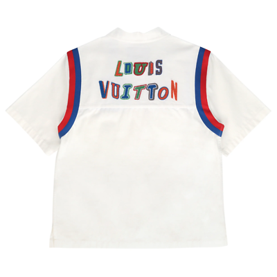 Louis Vuitton LV NBA Basketball SS Shirt Logo Short Sleeve Button