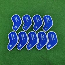 New 9PCS blue/white Mizuno Golf club Headcover Iron Head cover 4-9-PSG magnetic