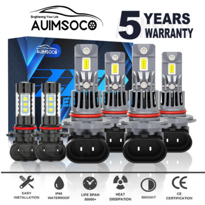 For Dodge Avenger SE SXT Sedan 2008-2009 Car Lamp Dual Beam Fog Light Bulbs Kit