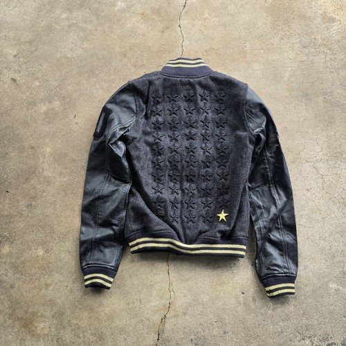 Nike Rare NFL Super Bowl 50 Wool Star Embroidered Leather Jacket Limited Nwt - Picture 5 of 9