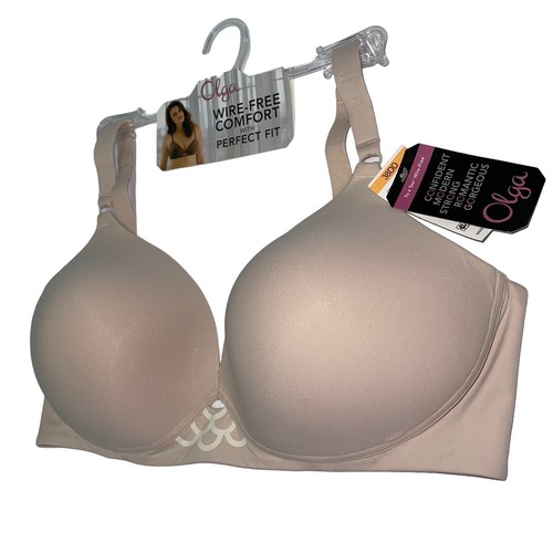 Olga Bra Wirefree Seamless Back Smoothing Padded Comfort Straps To A Tee GM0451 - Picture 29 of 49