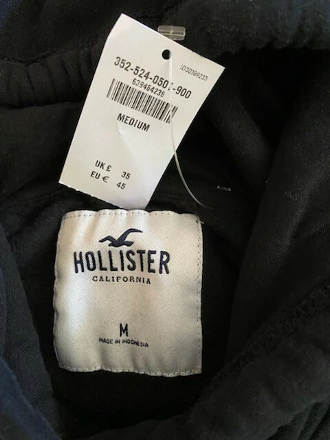 Black Hollister Hoodie Sweatshirt women size Medium Brand New With