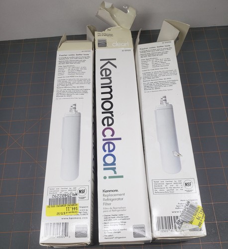 3 pk. Sears Kenmore 46-9999 Replacement Refrigerator Water Filter Filters Sealed - Picture 2 of 5