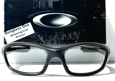 NEW Oakley SI STRAIGHT JACKET Matte Black Frame GALAXY Clear Lens