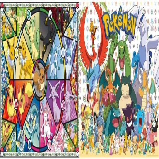 Pokemon - Eevee Evolutions: Eevee's Stained Glass: 500 Piece Puzzle