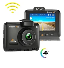 Rove Stealth 4K Dash Cam Ultra-HD 3840*2160p Built-In Wi-Fi & GPS Camera RARE PC