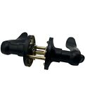 New Probrico Heavy Duty Privacy Lock Door Levers Square Plate Black Dl12061Bkbk
