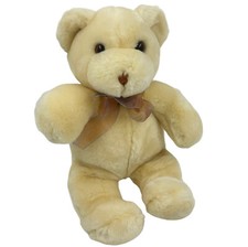 Animal Alley Teddy Bear Vintage Plush in Iridescent Bow Toys R Us Stuffed Animal