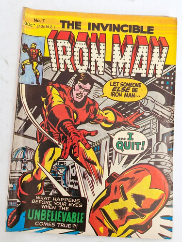 THE INVINCIBLE IRON MAN #7 (1979) Yaffa/Page Digest Comic Australian