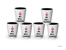 I love my Bull Terrier Shot Glass - Bull Terrier Lover gifts (6)