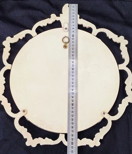 1950's Vintage English, Peerart Rococo Baroque Bevelled glass Mirror. 40.5 cm. - Picture 11 of 22