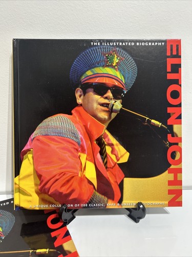 Elton John The Illustrated Biography Rare Photographs Hardcover Book - VGC - Foto 3 di 20