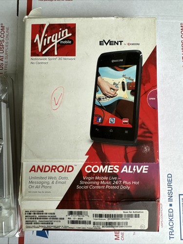 Kyocera Event - C1533 - Pre Paid Black (Virgin Mobile) Smartphone- NEW/open box - Picture 3 of 4