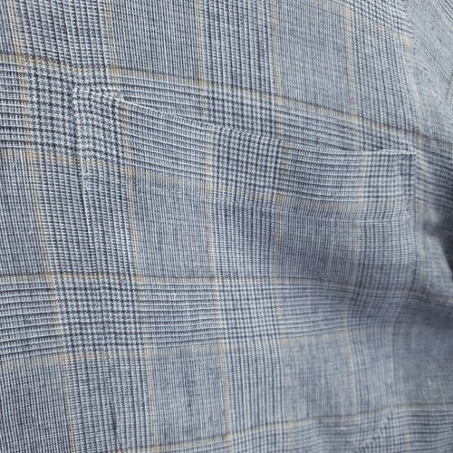 Vintage Egon Von Furstenberg Shirt Mens Medium Gray Plaid Hong Kong Long Sleeve - Picture 6 of 9